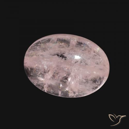 Morganite Flamant rose naturelle ovale, 4.80 ct, Transparent