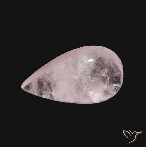 Morganite Rose clair naturelle En forme de poire, 3.35 ct, Transparent