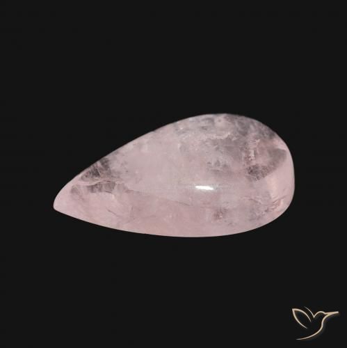 Morganite Rose clair naturelle En forme de poire, 3.35 ct, Transparent