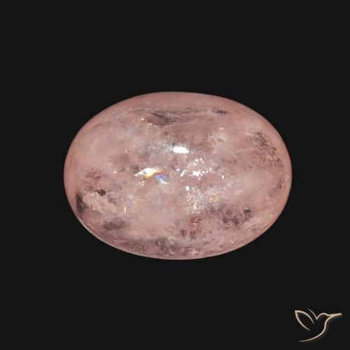Morganite Rose clair naturelle ovale, 3.55 ct, Transparent