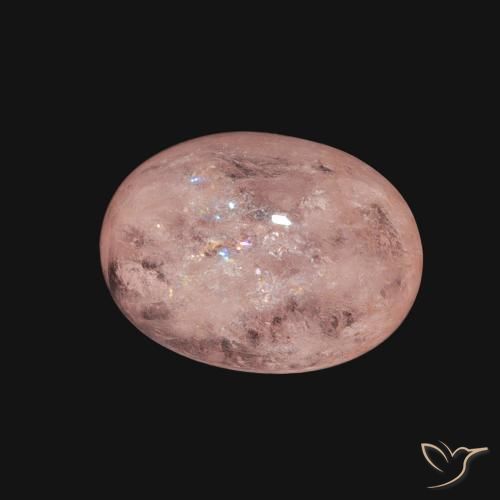 Morganite Rose clair naturelle ovale, 3.55 ct, Transparent