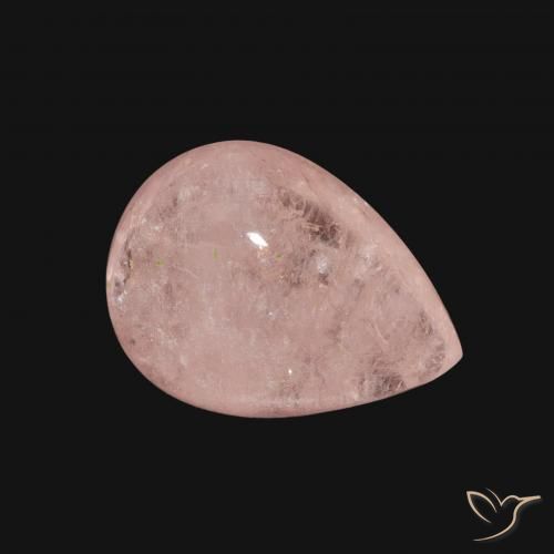 Morganite Rose clair naturelle En forme de poire, 4.18 ct, Transparent