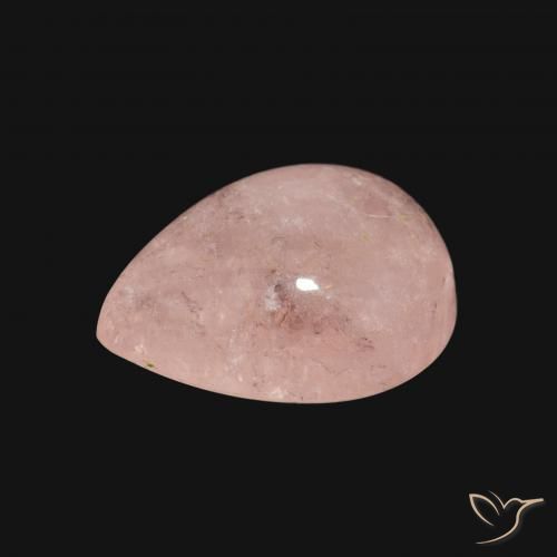 Morganite Rose clair naturelle En forme de poire, 4.18 ct, Transparent