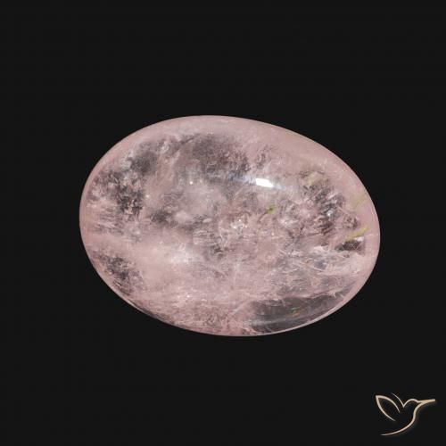 Morganite Flamant rose naturelle ovale, 5.58 ct, Transparent