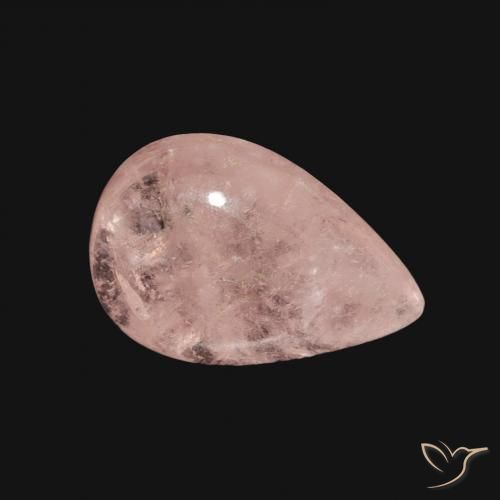 Morganite Rose clair naturelle En forme de poire, 3.29 ct, Transparent