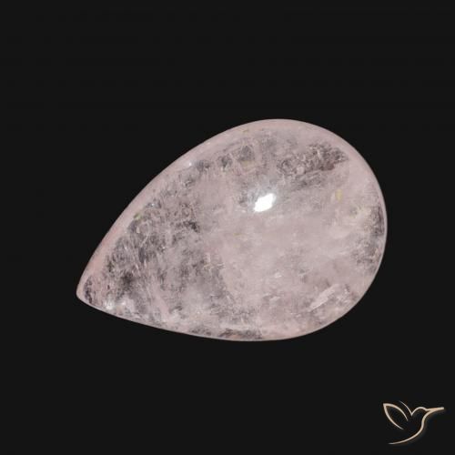 3.08ct Naturel Rose clair Morganite, En forme de poire, Transparent