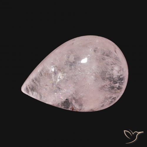 Morganite Rose clair naturelle En forme de poire, 4.86 ct, Transparent