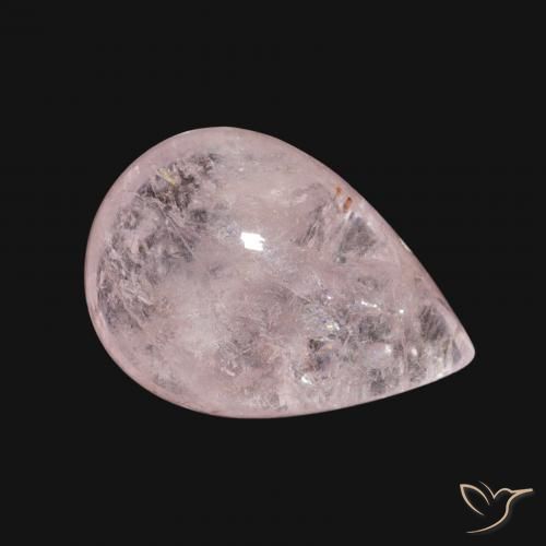 Morganite Rose clair naturelle En forme de poire, 4.86 ct, Transparent