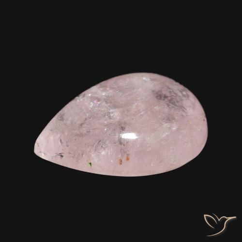 Morganite Rose clair naturelle En forme de poire, 4.86 ct, Transparent