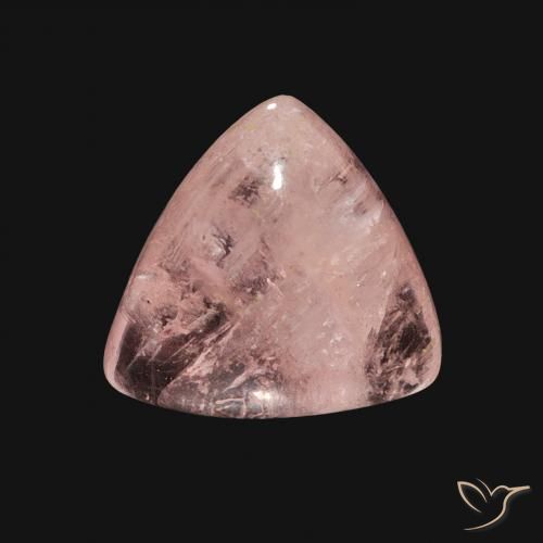 Morganite Rose clair naturelle Trillion, 3.87 ct, Transparent