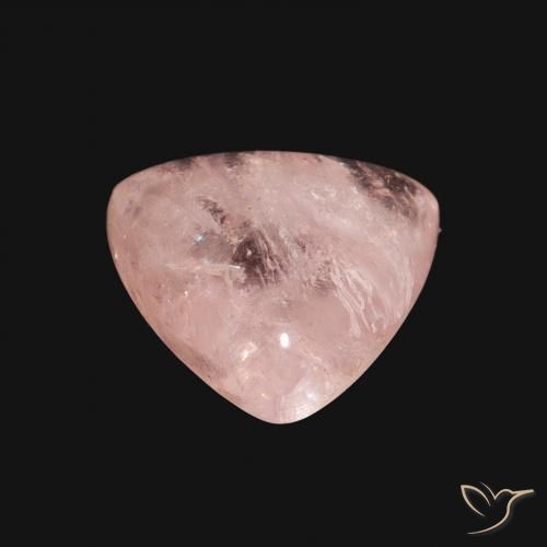 Morganite Rose clair naturelle Trillion, 3.87 ct, Transparent