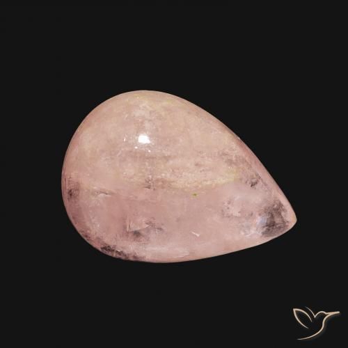Morganite Rose clair naturelle En forme de poire, 3.52 ct, Transparent
