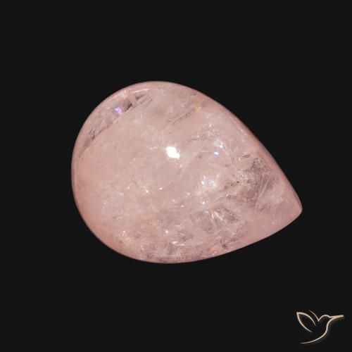 Morganite Rose clair naturelle En forme de poire, 4.62 ct, Transparent