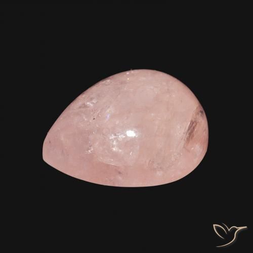 Morganite Rose clair naturelle En forme de poire, 4.62 ct, Transparent