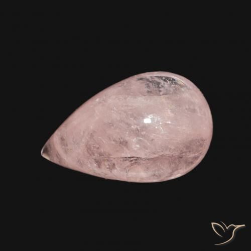 3.96ct Naturel Rose clair Morganite, En forme de poire, Transparent