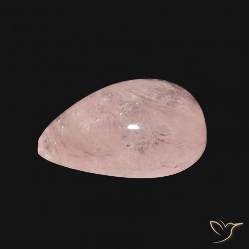 Morganite Rose clair naturelle En forme de poire, 3.96 ct, Transparent