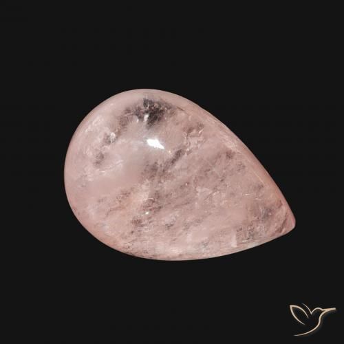 Morganite Rose clair naturelle En forme de poire, 4.05 ct, Transparent