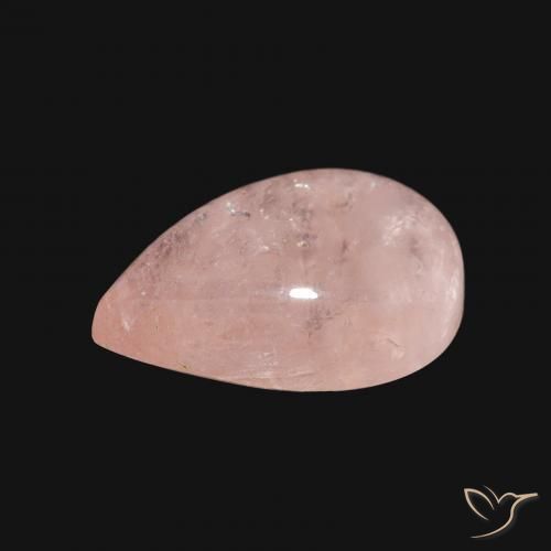 Morganite Rose clair naturelle En forme de poire, 4.05 ct, Transparent