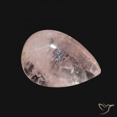 Morganite Rose moyen naturelle En forme de poire, 5.89 ct, Transparent