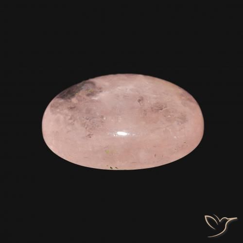 Morganite Rose clair naturelle ovale, 4.33 ct, Transparent