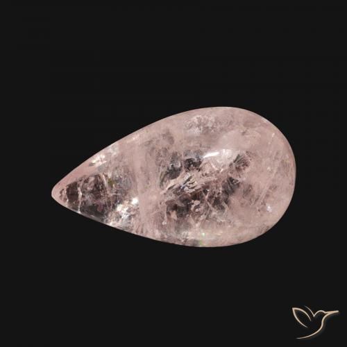 Morganite Rose moyen naturelle En forme de poire, 3.59 ct, Transparent