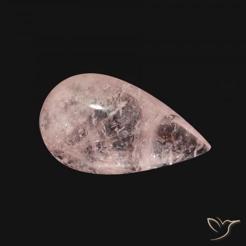 Morganite Rose moyen naturelle En forme de poire, 3.59 ct, Transparent
