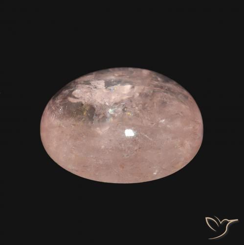 Morganite Flamant rose naturelle ovale, 5.93 ct, Opaque