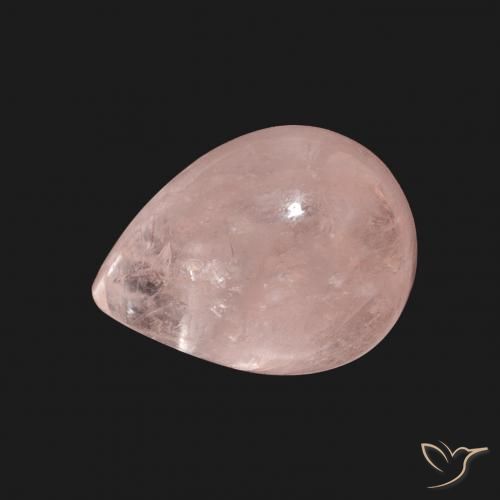 4.15ct Naturel Rose terreux Morganite, En forme de poire, Transparent