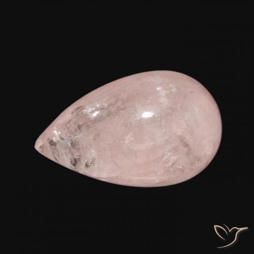 Morganite Flamant rose naturelle En forme de poire, 3.67 ct, Transparent