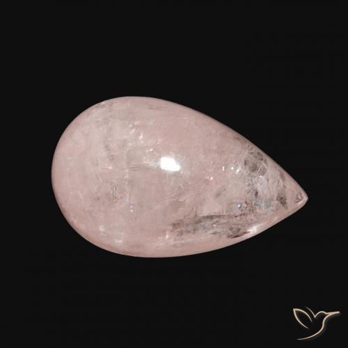 Morganite Flamant rose naturelle En forme de poire, 3.67 ct, Transparent