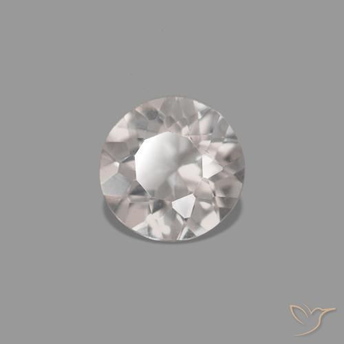 Morganite Flamant rose naturelle Coupe roude, 0.21 ct, VVS-VS