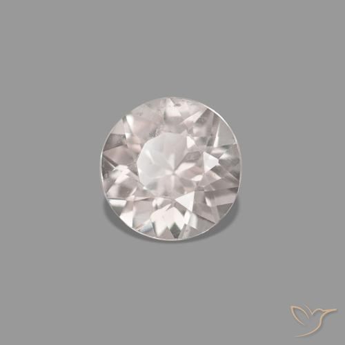 Morganite Rose clair naturelle Coupe roude, 0.20 ct, VVS-VS