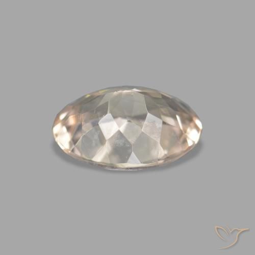 Morganite Rose très clair naturelle ovale, 0.75 ct, VVS-VS