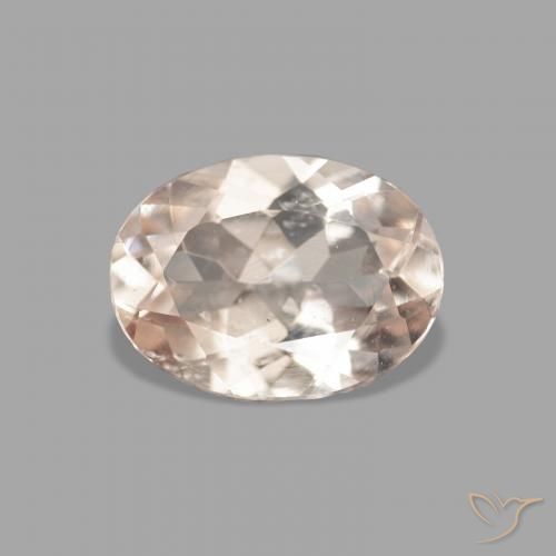 0.96ct Naturel Rose très clair Morganite, ovale, VVS-VS
