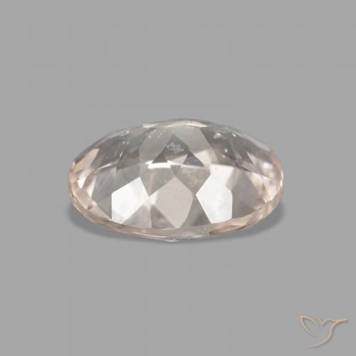 Morganite Rose très clair naturelle ovale, 0.96 ct, VVS-VS