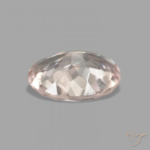 Morganite Medium Light-Pink naturelle ovale, 0.95 ct, VVS-VS