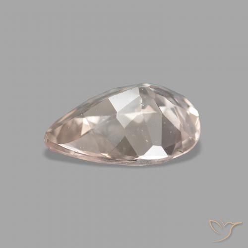 Morganite Rose moyen naturelle En forme de poire, 0.84 ct, VVS-VS