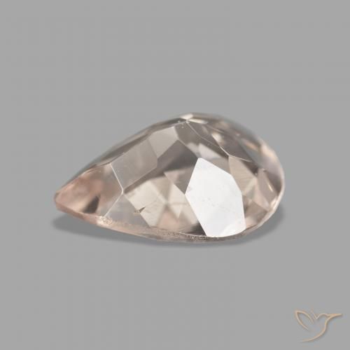 Morganite Rose moyen naturelle En forme de poire, 0.95 ct, VVS