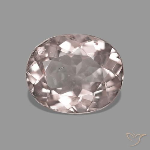 Morganite Medium Light-Pink naturelle ovale, 1.35 ct, VS