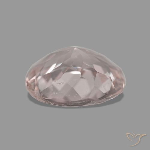 Morganite Medium Light-Pink naturelle ovale, 1.35 ct, VS