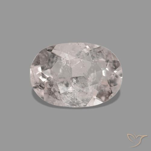 Morganite Medium Light-Pink naturelle ovale, 0.56 ct, SI