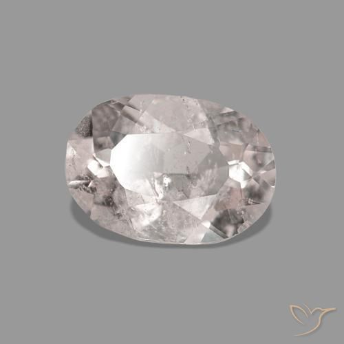 Morganite Medium Light-Pink naturelle ovale, 0.56 ct, SI