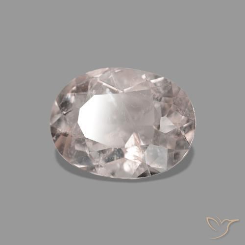 Morganite Ton rose rosé naturelle ovale, 0.70 ct, VS-SI