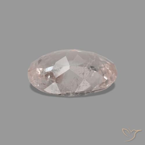 Morganite Ton rose rosé naturelle ovale, 0.70 ct, VS-SI