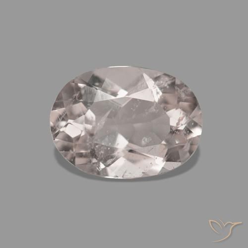 Morganite Ton rose corail naturelle ovale, 0.36 ct, VS-SI