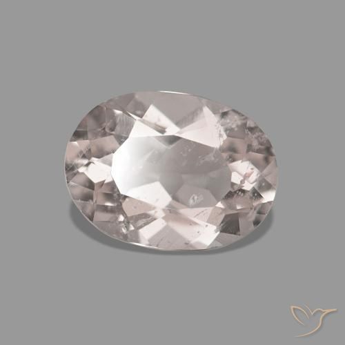 Morganite Ton rose corail naturelle ovale, 0.36 ct, VS-SI