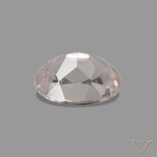 Morganite Rose clair naturelle Coupe ovale, 0.54 ct, VS