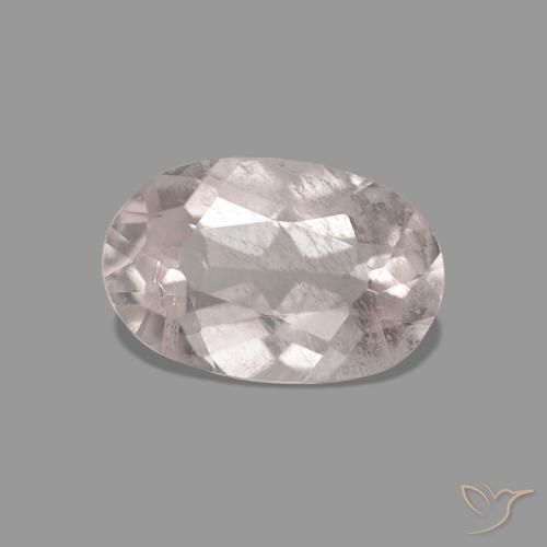 Morganite Ton rose rosé naturelle Coupe ovale, 0.66 ct, VS-SI