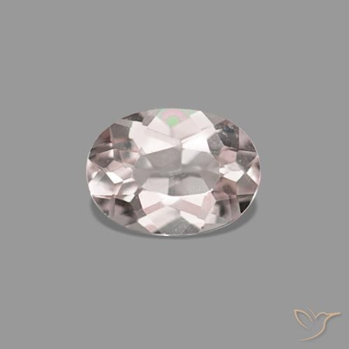0.33ct Rose très clair Morganite, ovale, VVS