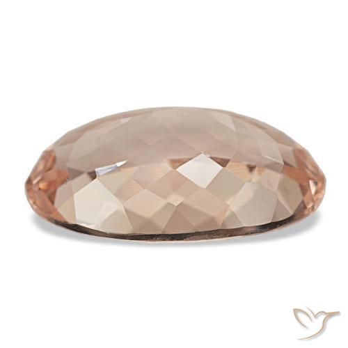 Morganite rose naturelle coupe ovale, 6,71 ct, VVS